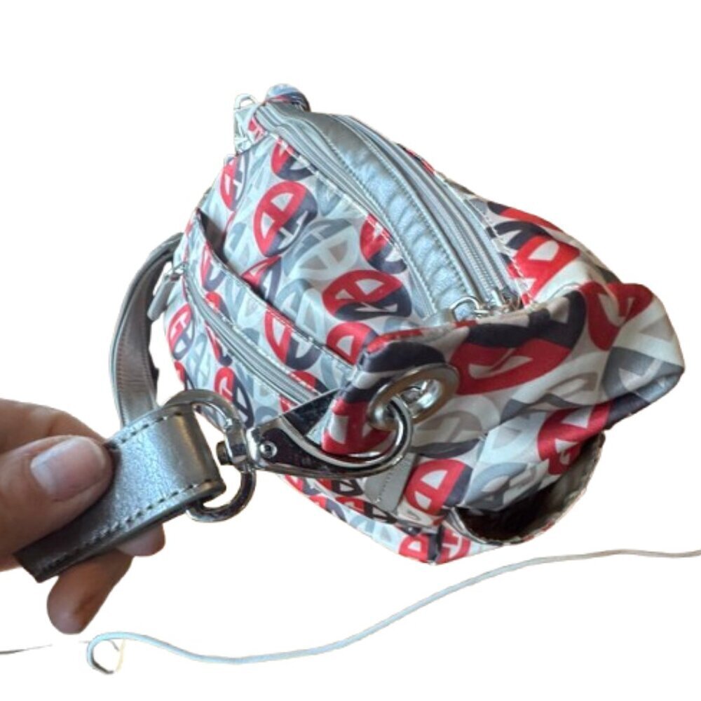 Giani Bernini Red, Monogram print crossbody bag NWOT - Picture 3 of 4